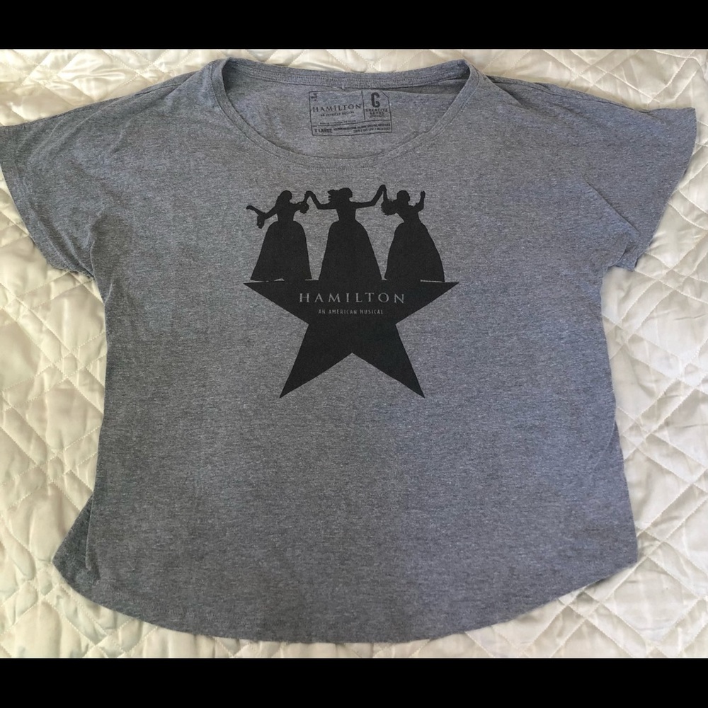 HAMILTON An American Musical Tshirt Womens Sz XL in Grey Heather NM